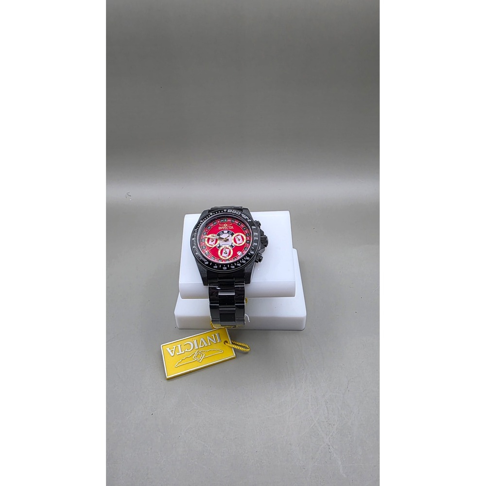 Invicta Speedway Monte Carlo Limited Edition Black/ Red, Chronograph New In Box